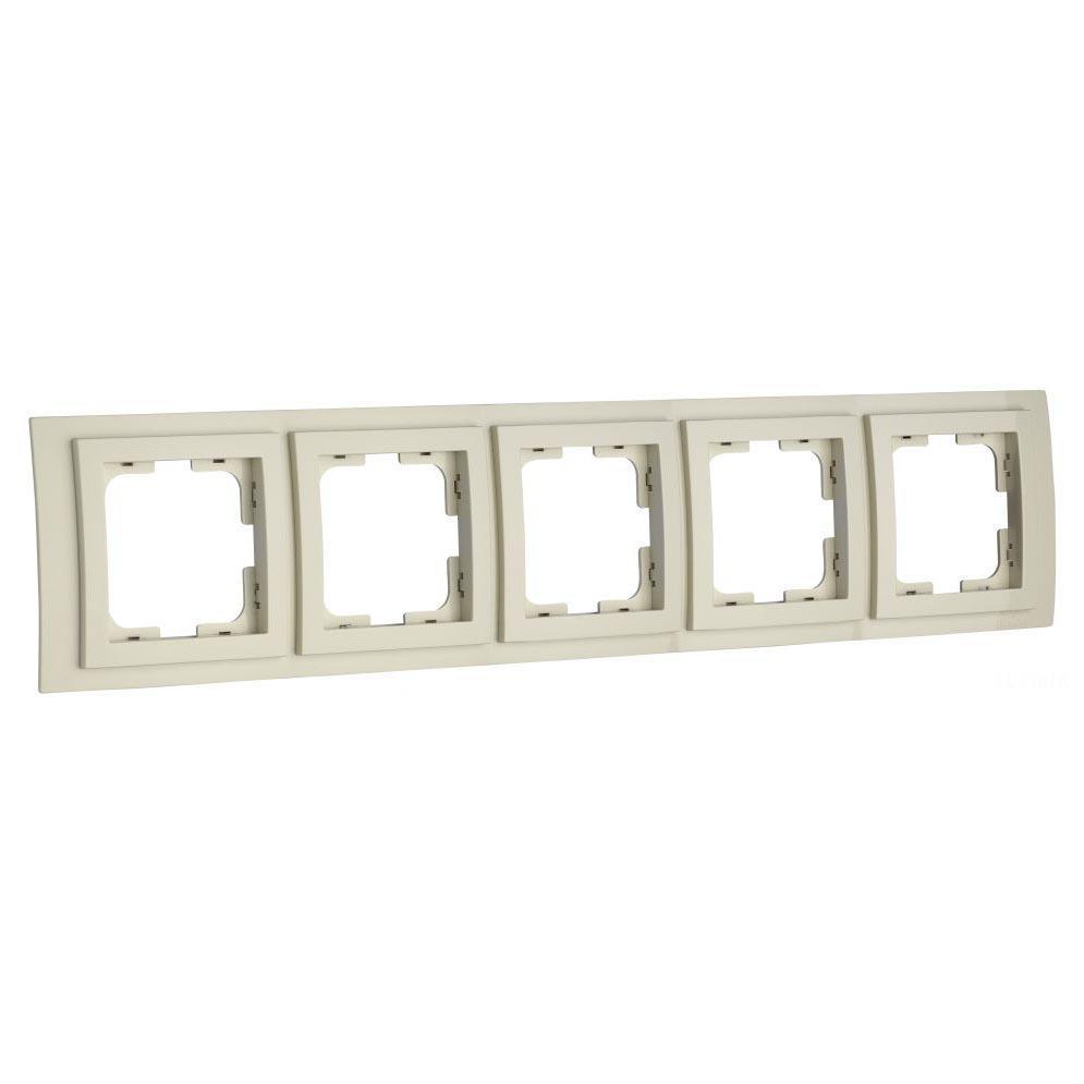 Рамка на 5 постов Mono Electric Larissa крем 103-171700-164