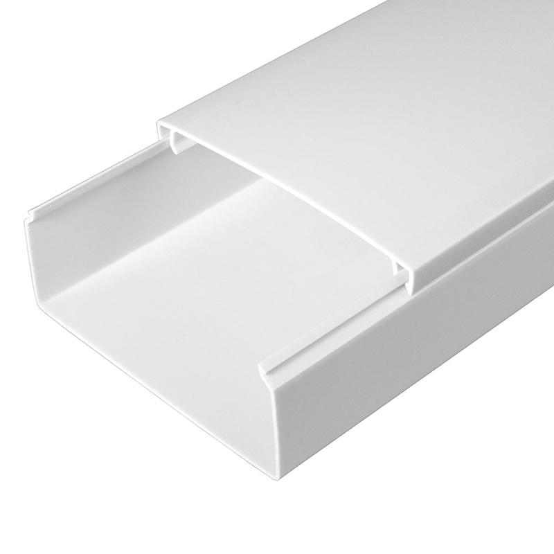 Кабель-канал 100х40 L2000 с двойным замком бел. Промрукав PR.0510041