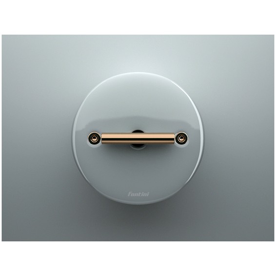 Выключатель поворотный Fontini DO, белый, 33308172